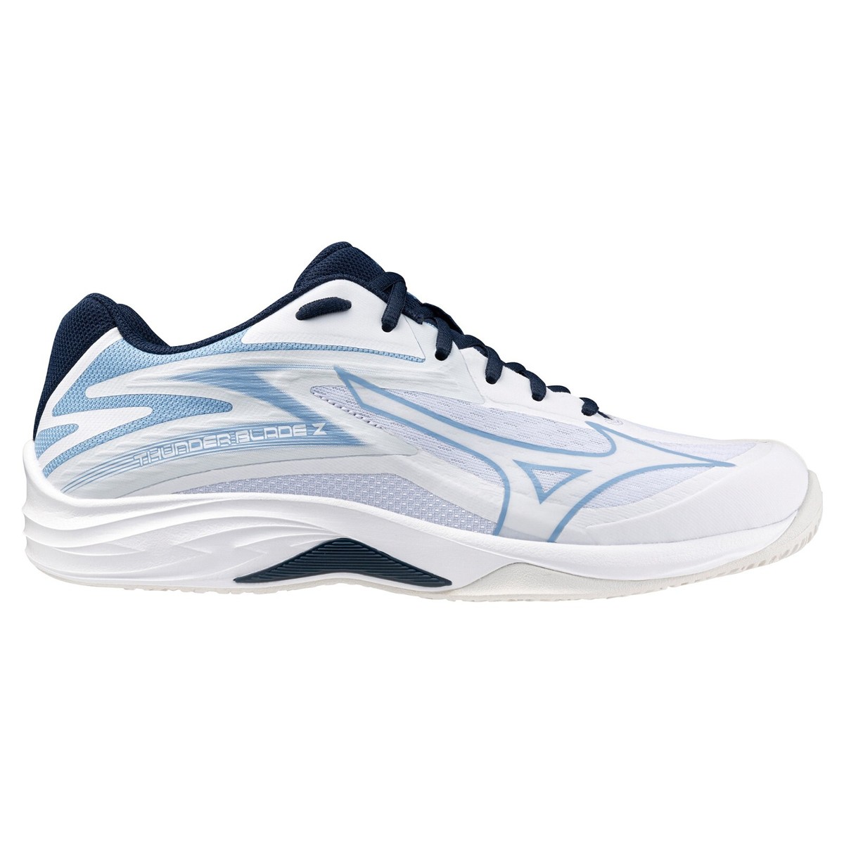 MIZUNO Volleyball Shoes Thunder Blade Z White/Sax/Navy V1GA2370 53