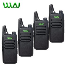 4Pcs WLN Kd-C1 Mini Walkie Talkie Portable Wireless Radio Handheld KDC1 Radio