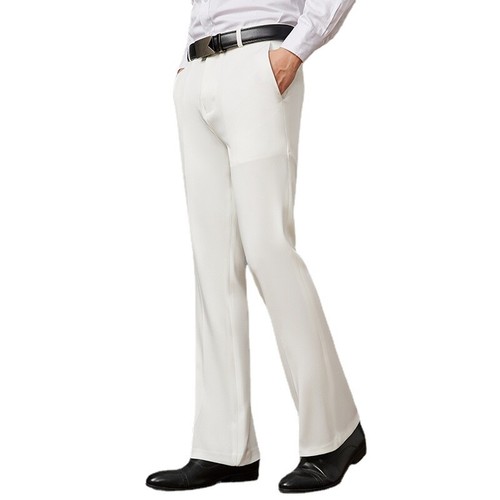 Mens Bell Bottom Flared Pants 60s 70s Stretch Slim Fit Bootcut Retro Trousers - Picture 13 of 19