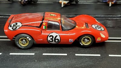 COX Ferrari Dino 166 Berlinetta Coupe Slot Car 1/24 scale Car #36