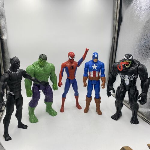 Hasbro Marvel Avengers Titan Hero Series 12" Action Figures Lot Of 5 - Afbeelding 1 van 12
