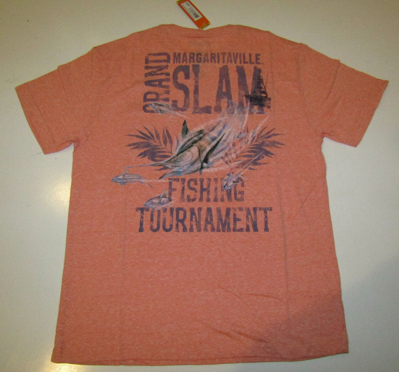 MARGARITAVILLE Pocket Graphic T Shirt Gray Orange Blue M L XL XXL XXXL