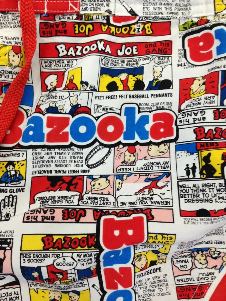Bazooka Comic Book Print Swim Shorts Men's Size Medium Swim Trunks Foto 4 de 4