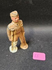 Vintage Barclay Manoil Lead Army "Wounded Right Leg" on Crutches Soldier
