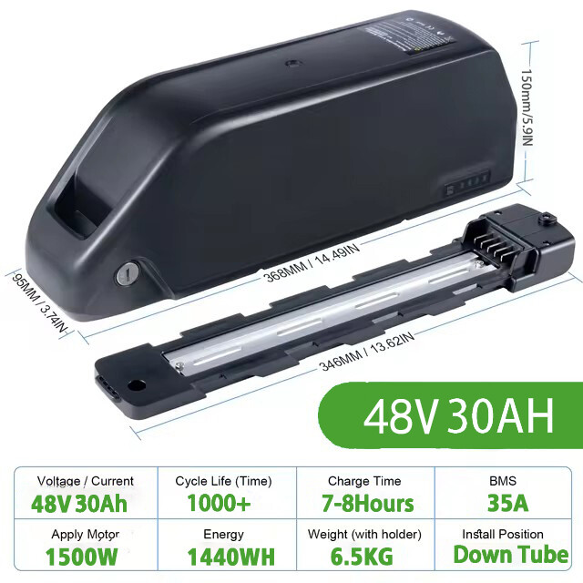 52V 48V  30Ah 250-1500W Hailong Ebike Battery Electric Bike 