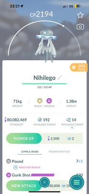 Nihilego PoGo Trade - Handel nach 30 Tagen ultra Freunde werden