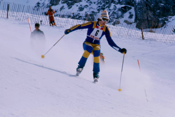 Photo Ancienne Ingemar Stenmark - Slalom Géant Bergis - 1976 - Ski