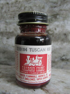 FLOQUIL RAILROAD COLORS MODEL PAINT - 1oz 1 OUNCE - TUSCAN RED