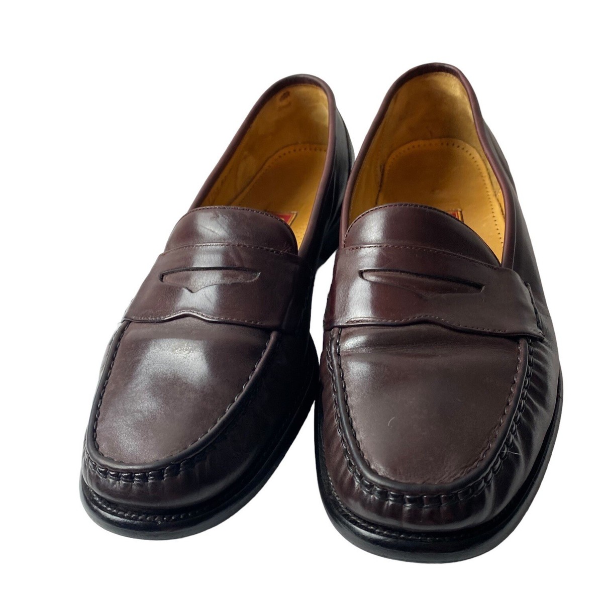 Cole Haan mens loafers dress shoes burgundy leather size  display picture 2