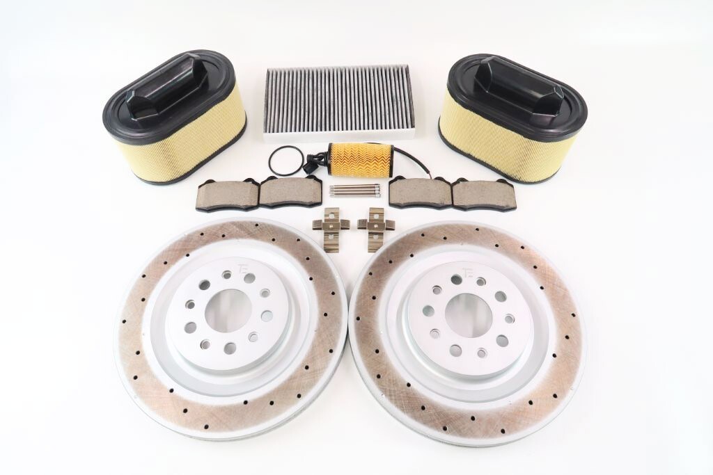 Maserati Ghibli Quattroporte rear brake pads rotors + filters 14-2016 1337