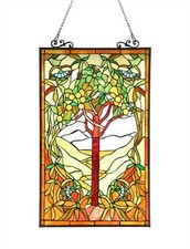 Window Panel Tree Of Hope Design 20 X 32 Tiffany Style Stained Glass Suncatcher
