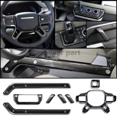 CARBON FIBER INTERIOR TRIM KIT COVER FITS FOR DEFENDER L663 90 110 2020-2025