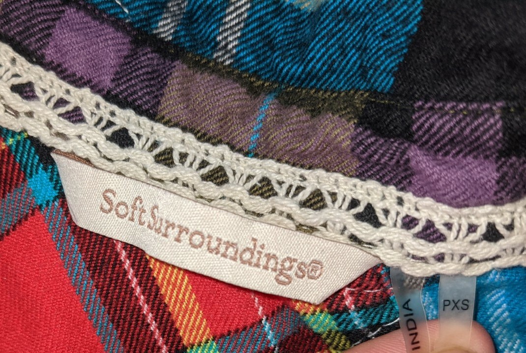 Soft Surroundings Highlands Patchwork Gown Womens… - image 8