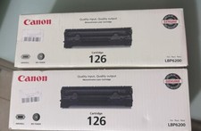 Canon 126 Toner Cartridge Black for LBP6200. 2 Boxes Genuine Authentic Sealed