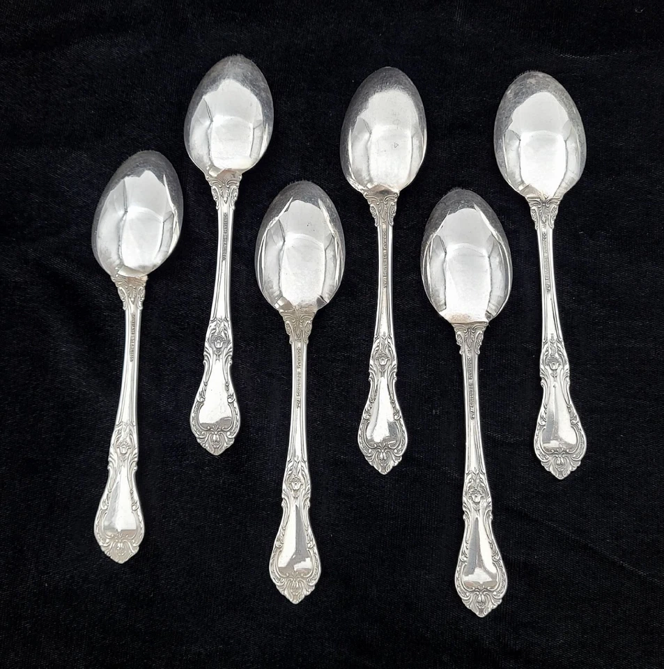 Gorham Lote de 6 Cucharaditas Esterlina Patrón Rey Eduardo 6" 1936 Foto 2 de 4