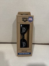 Arena Air-Soft Max Comfort Swim Goggles -One Size, Smoked Black BRAND NEW IN BOX