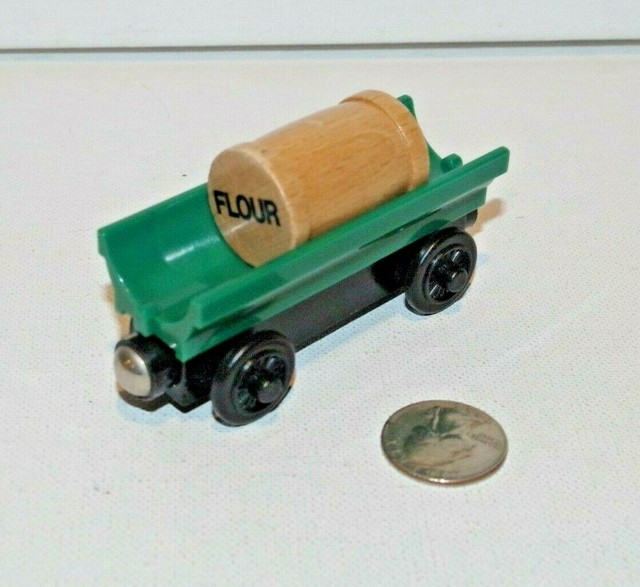 Thomas & Friends Wooden Railway Train Tank Engine Toby's Green Flour