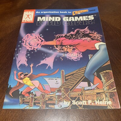 Champions Mind Games 402 EXC+ Hero Games Adventure Superhero Roleplaying Super