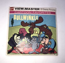 ViewMaster BULLWINKLE GAF 3 Reel Packet 1962 With Mail Order Form B515