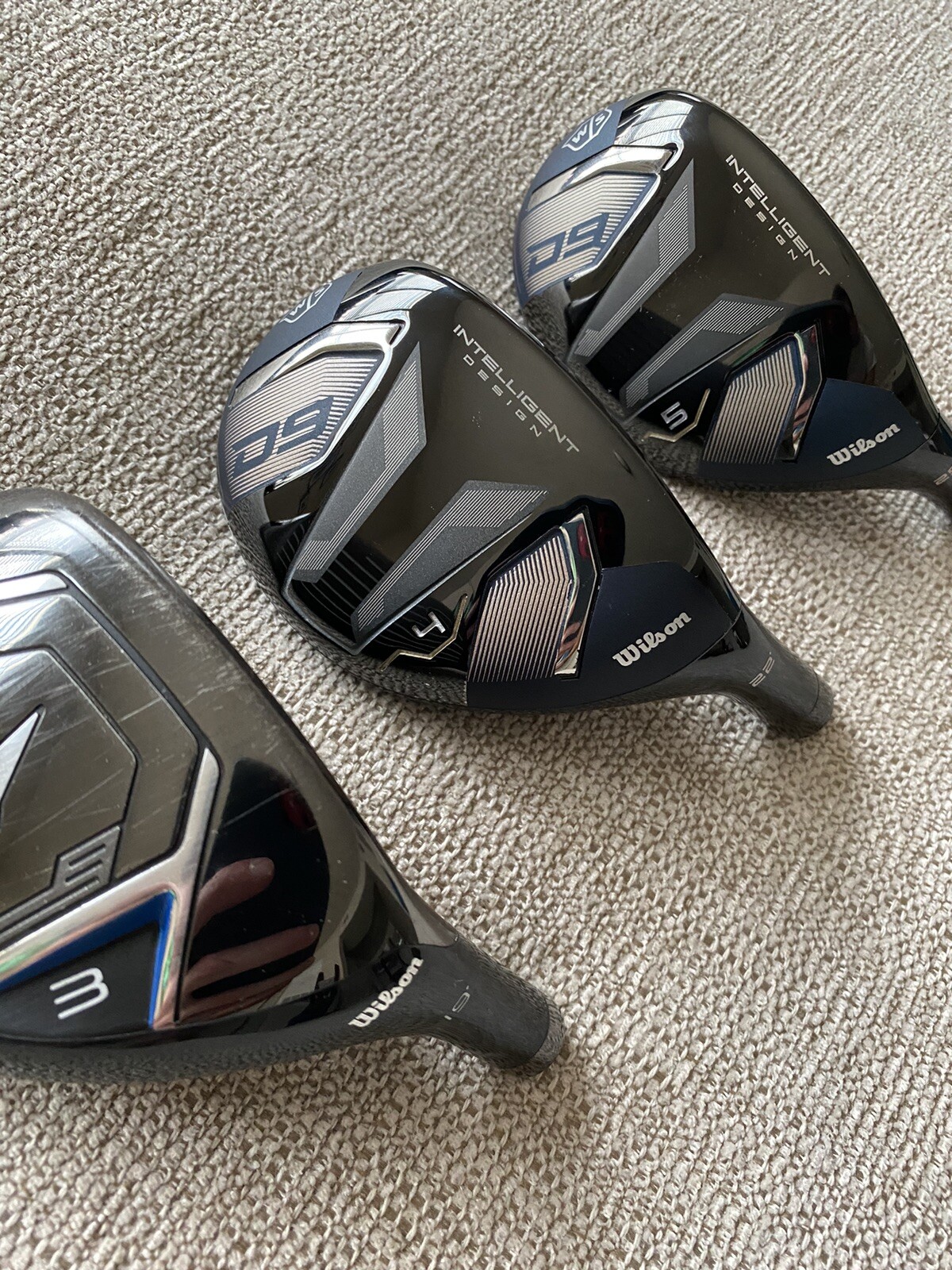 Wilson Staff D9 3,4,5 Hybrid Set Heads Only .370 RH 19* 22* 25* Hybrids eBay