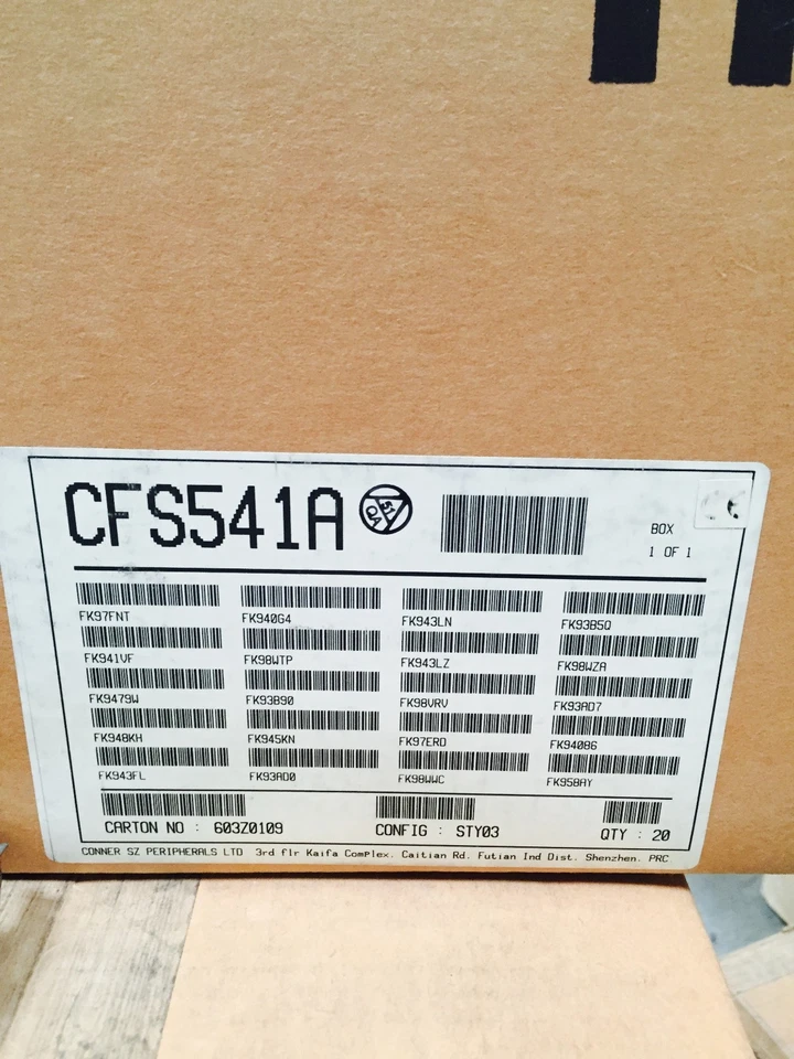 *New* Conner (CFS541A) 541MB, 3.5" IDE Internal Hard Drive - Image 3 of 4