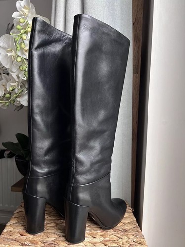 TOMMY HILFIGER Women's Boots UK 5 Stephanie Black Leather EU 38 RRP £290 - Imagen 3 de 18