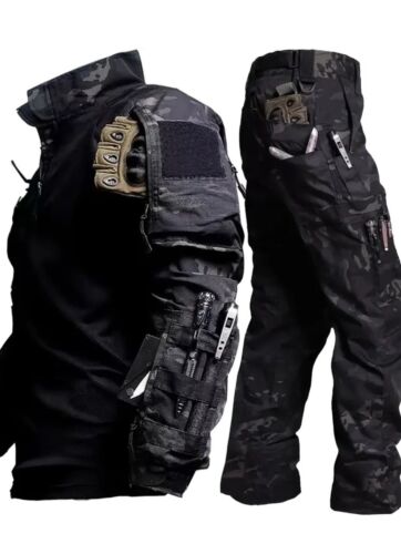 Herren Outdoor Tactical Shell Set Multi Pocket Cargohose - Bild 6 von 6