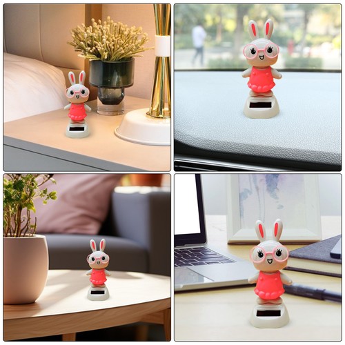 1-3 X Solar Powered Dancing Figures Bunny Eggs Dashboard Toy Car Decoration - Picture 7 of 19