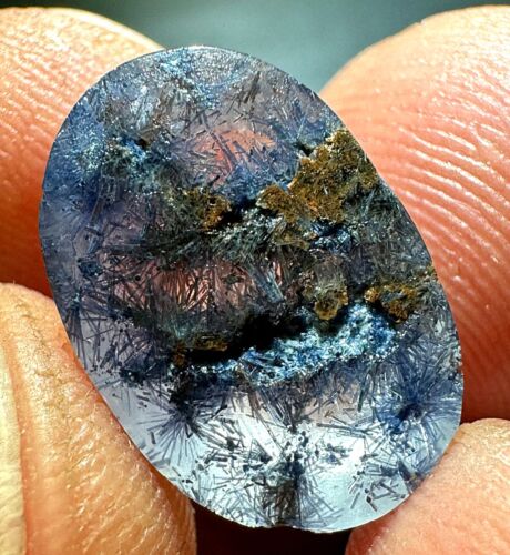 Rarissimo esemplare di cristallo dumortierite blu 10,5 ct NATURALE bellissimo - Foto 11 di 11