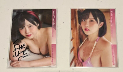 Hit's Japanese Idol - Yuki Yomichi - Signed Autograph Kiss Promo Cards A