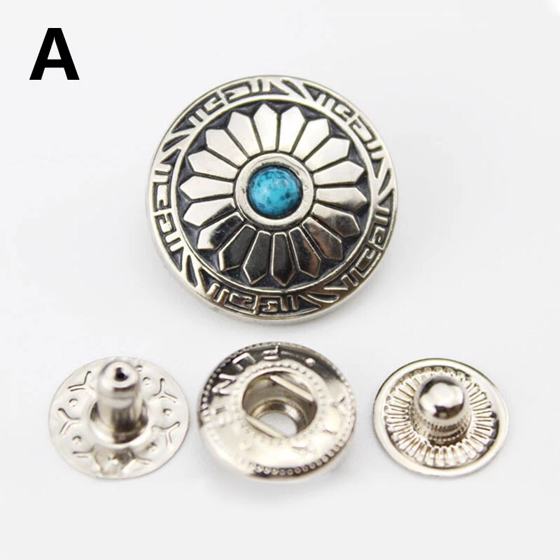 1Set Snap Button Metal Buttons Nail Rivet Snap Fastener For Leathercraft HOT - Image 4 of 4
