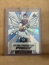 Max Johnson Leaf Metal Football 1/1 Pre Production Proof