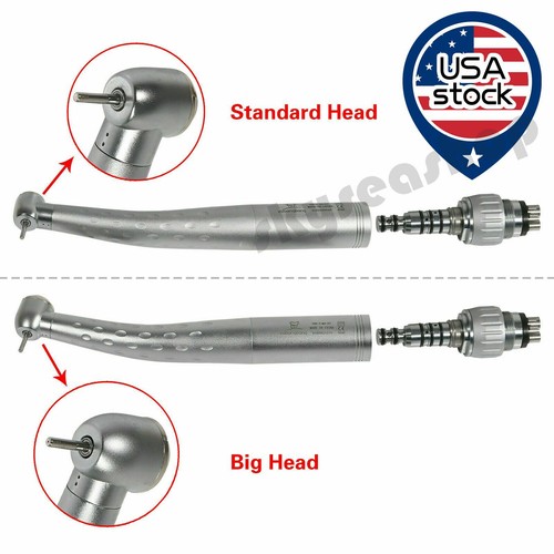 Lot Dental High Speed Handpiece + 4 Hole Quick Coupler 360° GB4/GD4 - Picture 3 of 18
