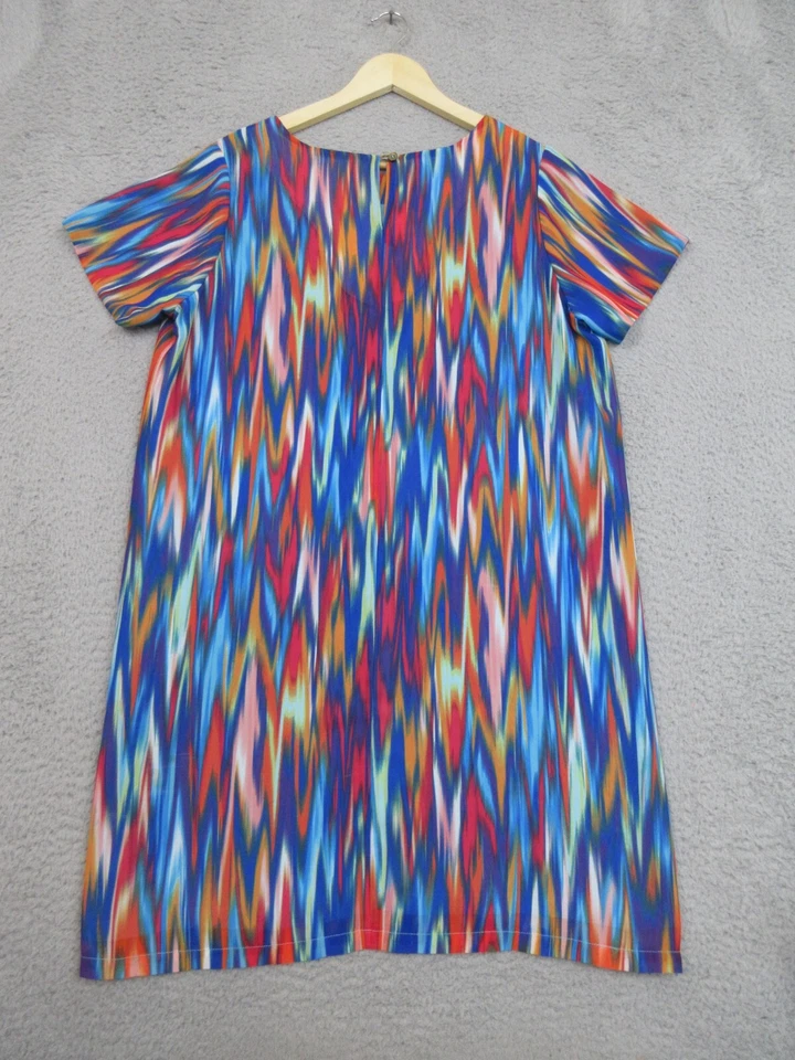 Felicity&Coco Dress Women L Blue Colorful Dopamine Modern Artsy Chic Contempory - Image 2 of 4