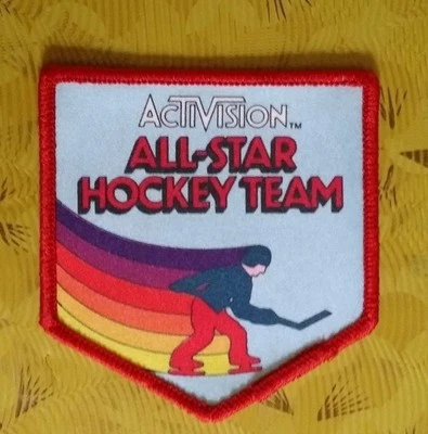 👀🕹 ~ Atari Video Game Vintage 80's Activision Patch Ice Hockey Hockey Team ~