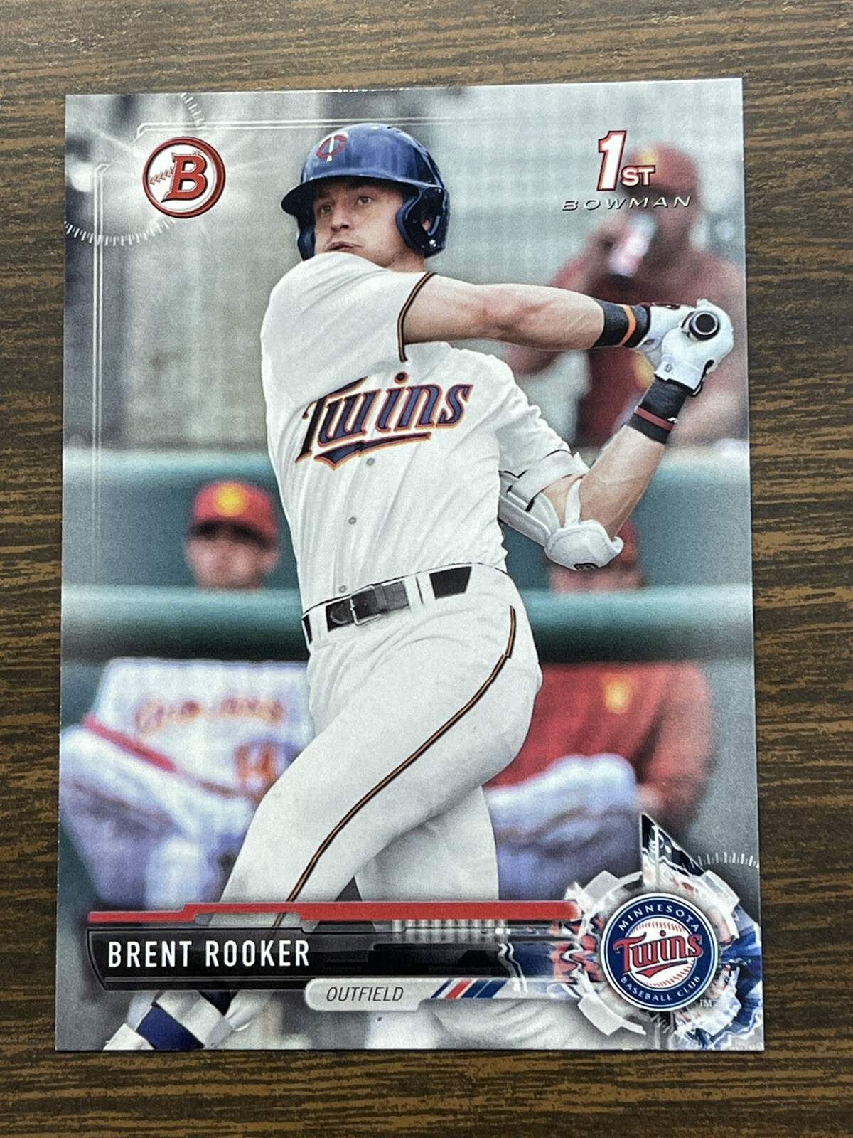 Brent Rooker 2017 Bowman Draft #BD-122 1st Card Twins-Oakland Athletics All Star