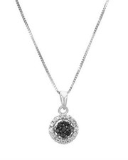 Lovely Necklace With Genuine Diamond 925 Sterling silver Length 18in