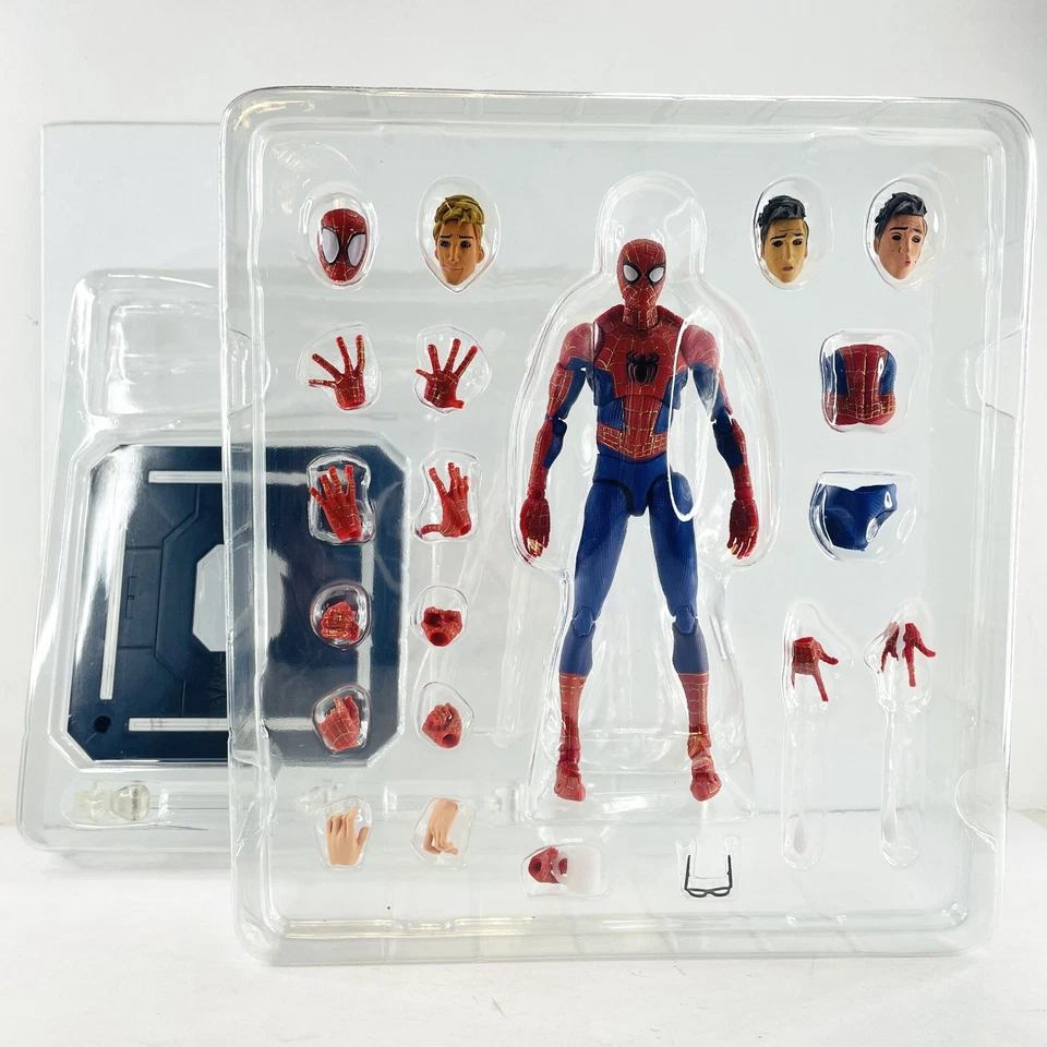 Spider-Man Action Figure Peter Parker Into The Spider Verse Toy Gift With Box - Image 4 of 4