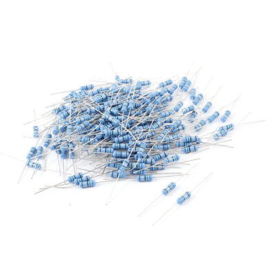 200Pcs 1W 1% Tolerance 7.5Ohm Axial Lead Flameproof Metal Film Resistor 6cm Kd #