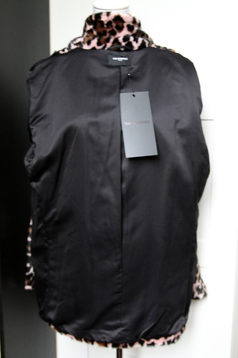 Manteau The Kooples Fausse Fourrure Imprimé Léopard - Taille M, Neuf Avec étiquette