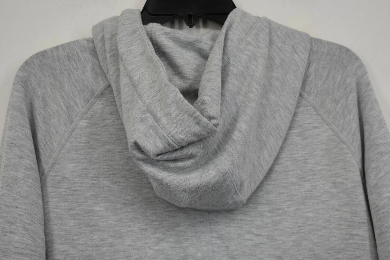 yogalicious mock ribbed sleeve kangaroo pocket pullover sweatshirt