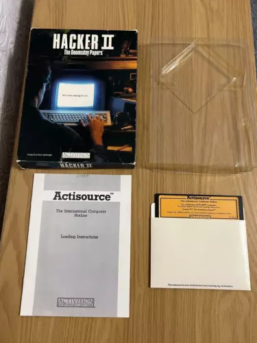 Activision Hacker II Commodore 64 Disk - Boxed Working -👽👾Retro Gift Idea👾👽