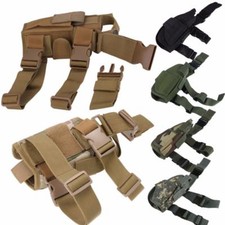 Tactical Pouch Adjustable Strap Holster Pistol Gun Drop Leg Thigh Holsters