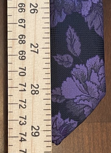 J. Ferrar Purple 100% Polyester Men’s Neck Tie Made In China - Picture 5 of 9