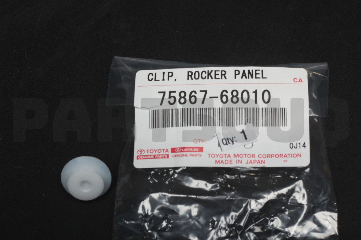 7586768010 Genuine Toyota CLIP (FOR FRONT FENDER MOULDING NO.1 