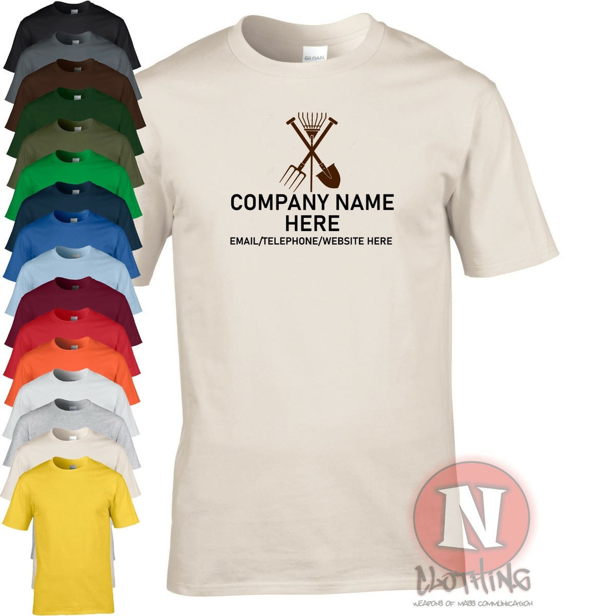 Paysagiste Jardinier Personnalisé T-Shirt Jardinage Vêtement