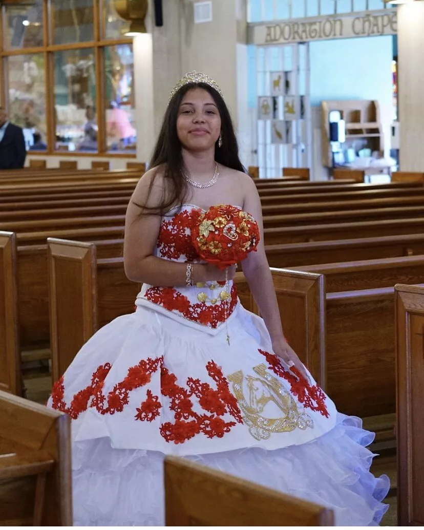 quinceanera dress white