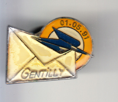 Pin's La Poste CCP Grenoble - 20ème Anniversaire 1971-1991, émail Rare