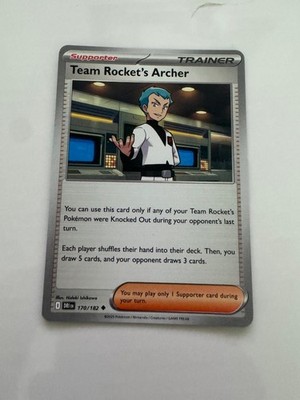 Team Rocket's Archer 170/182 Uncommon Destined Rivals Pokemon Near Mint