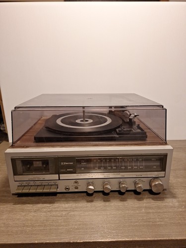 Emerson M2410a Cassete Reciever Record Player Turntable Am Fm